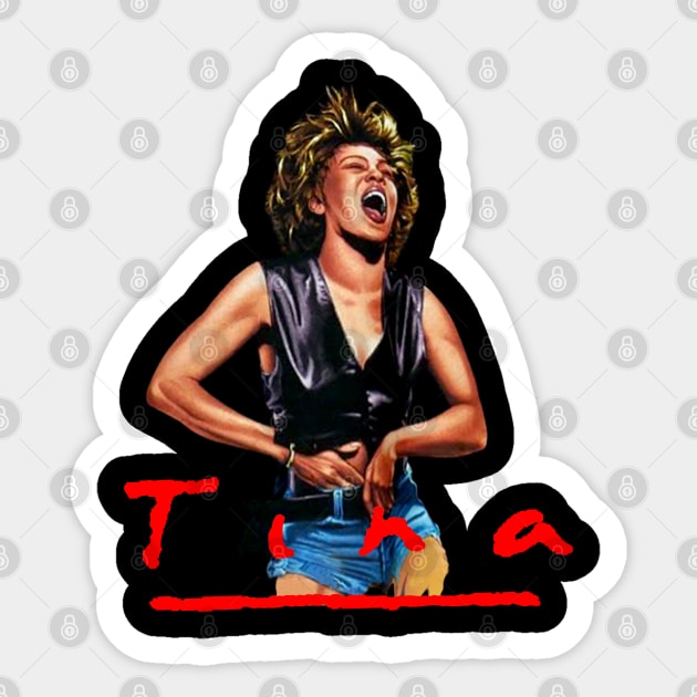 Tina turner we love you Sticker by RAINYDROP